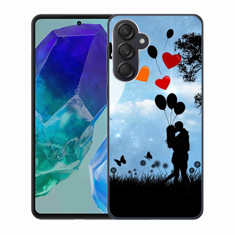 Gelový obal mmCase na Samsung Galaxy M55 5G - zamilovaný pár