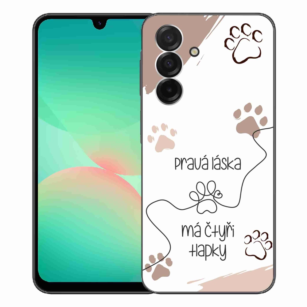 Gelový kryt mmCase na Samsung Galaxy A26 5G - psí motiv 1 bílé pozadí