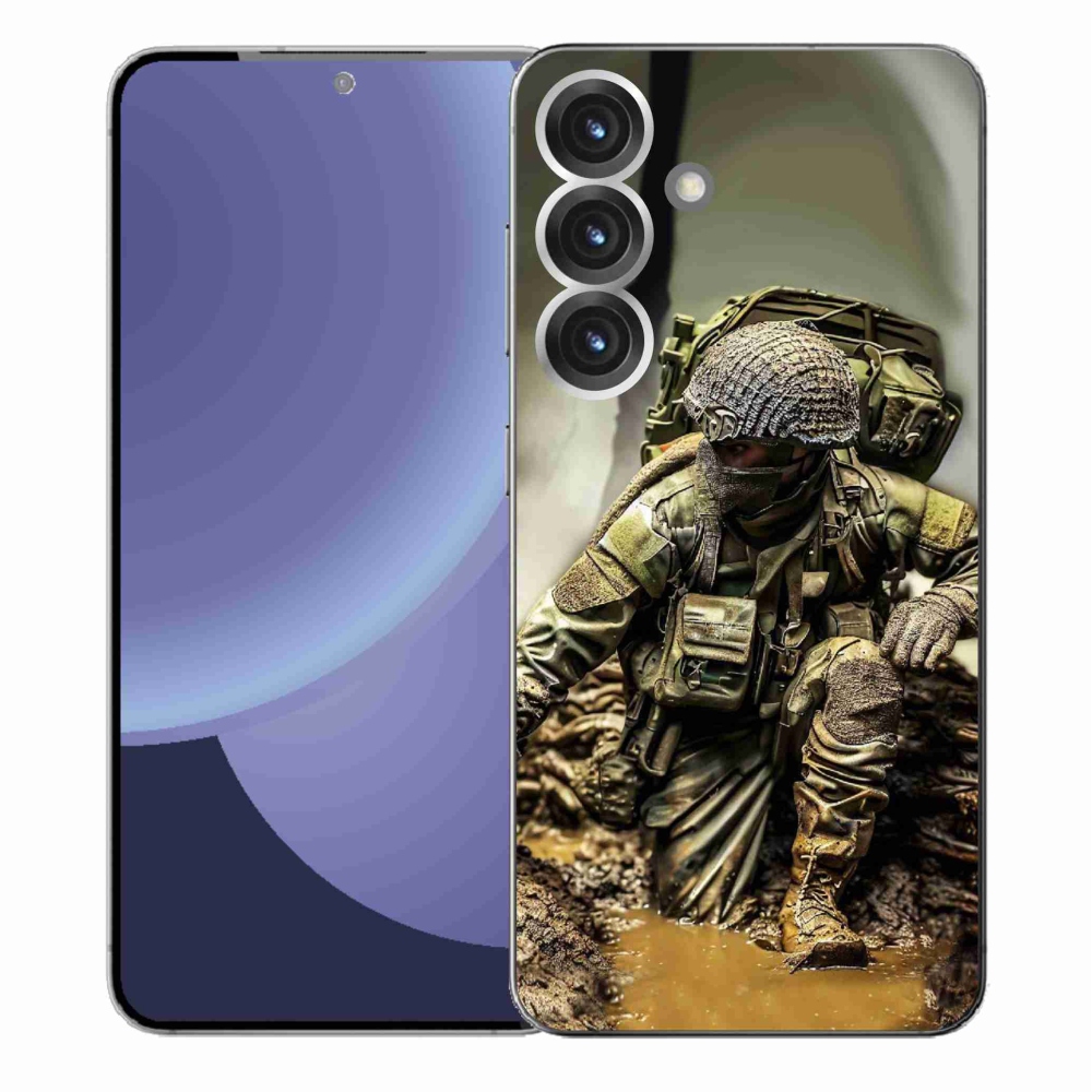 Gelový kryt mmCase na Samsung Galaxy S25+ - voják