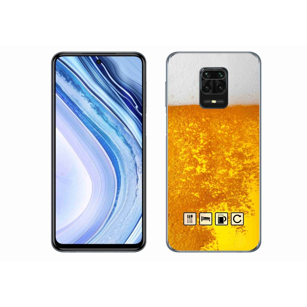 Gelový kryt mmCase na Xiaomi Redmi Note 9 Pro - pivní motiv 3