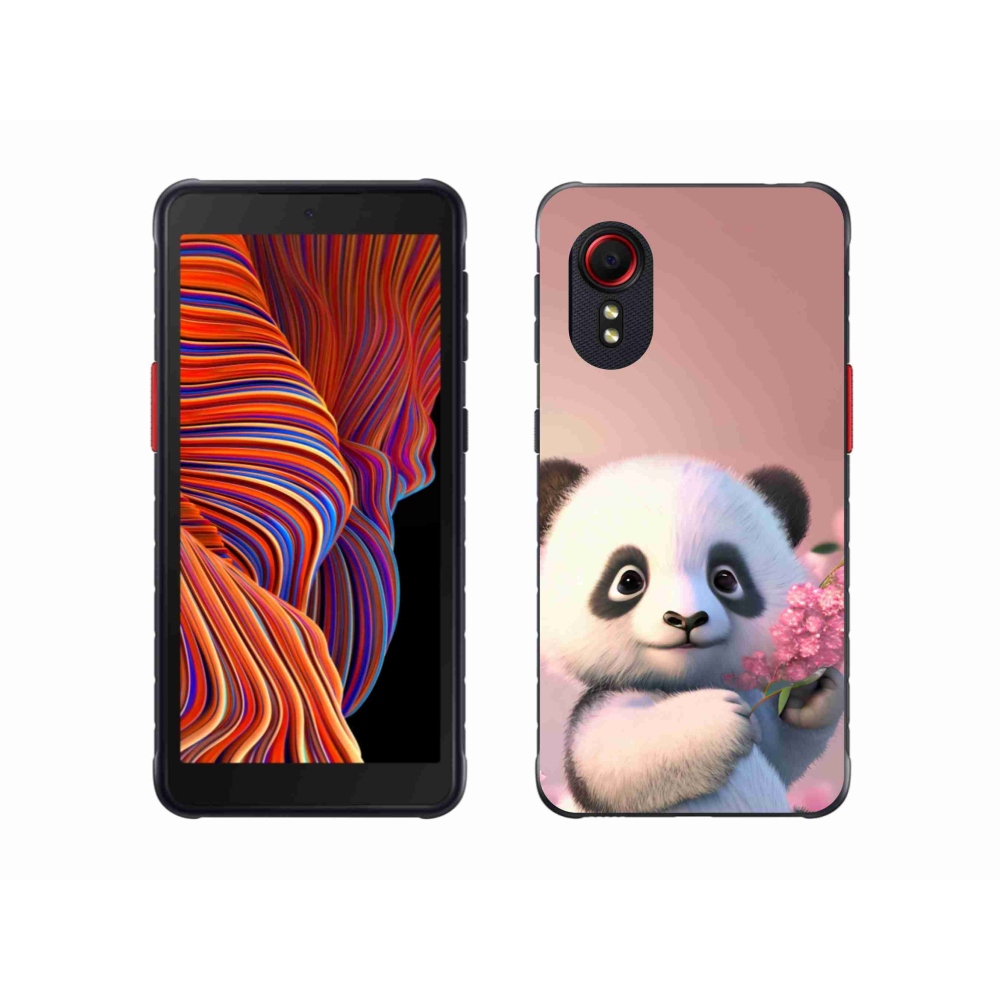 Gelový kryt mmCase na Samsung Galaxy Xcover 5 - roztomilá panda