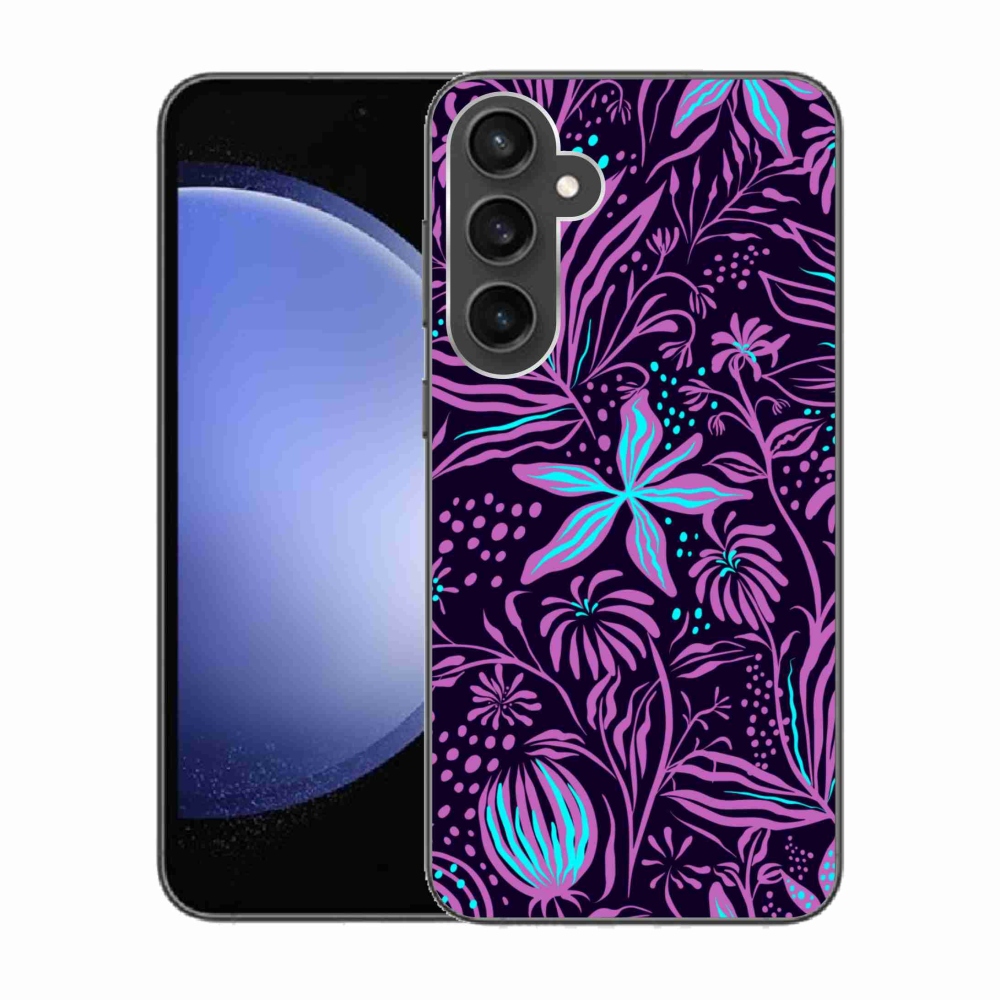 Gelový kryt mmCase na Samsung Galaxy S23 FE - květiny 2
