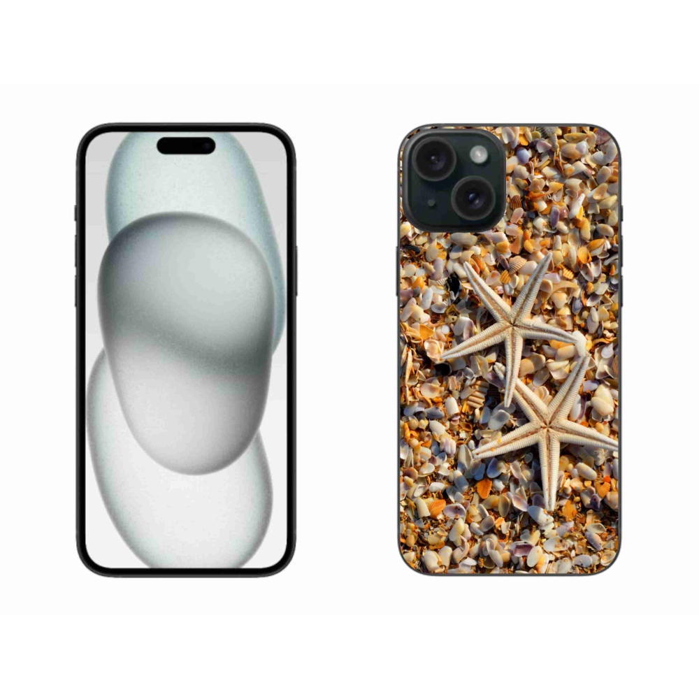 Gelový kryt mmCase na iPhone 15 Plus - mořské hvězdice