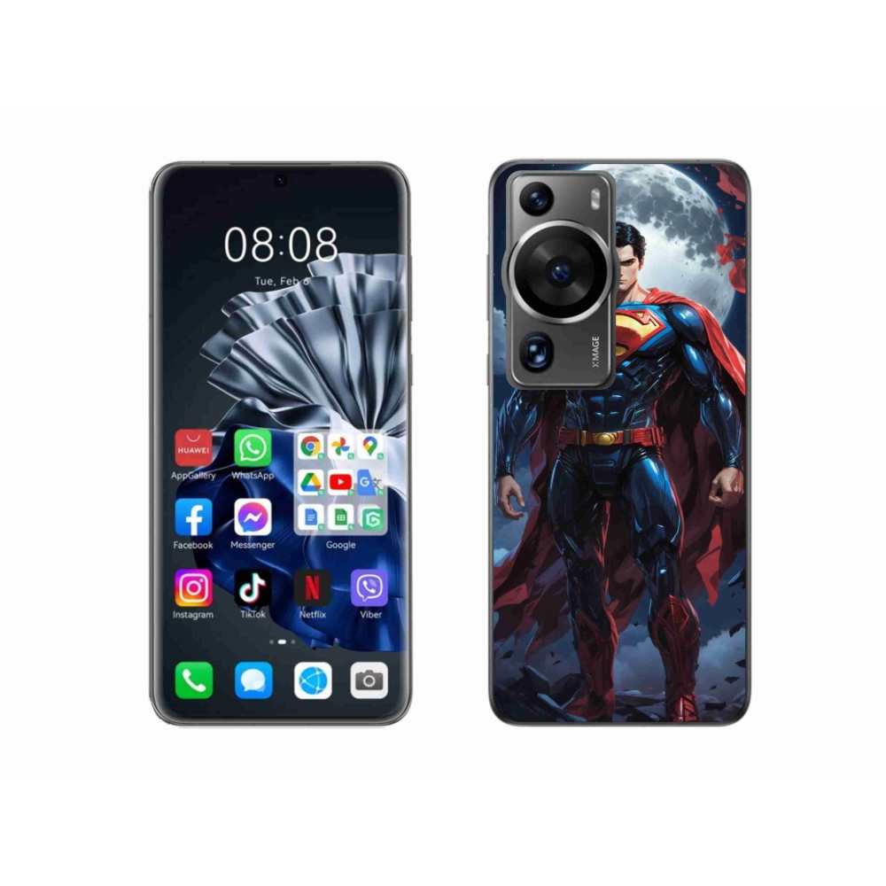 Gelový kryt mmCase na Huawei P60 Pro - superman
