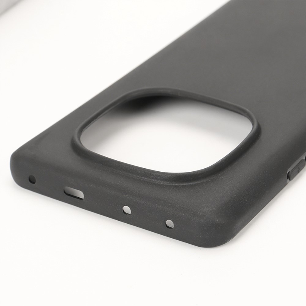 Matný gelový obal na Xiaomi Redmi Note 14 Pro 5G/Poco X7 5G - černý