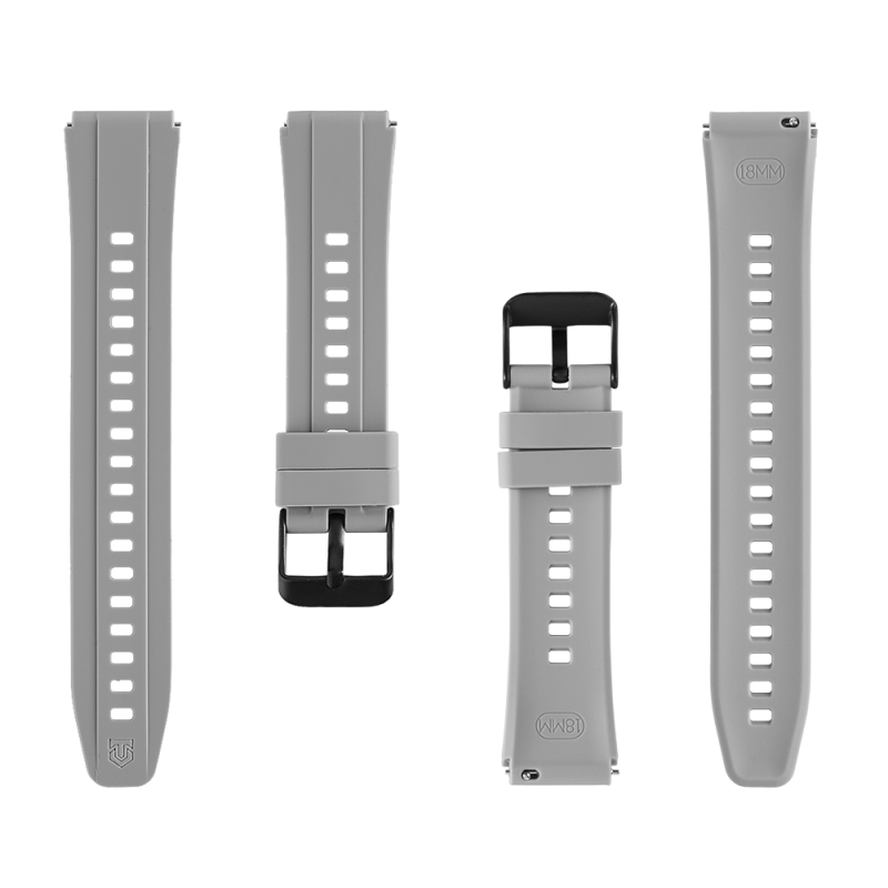 Tactical Quick Release Silikonový Řemínek 18mm Grey