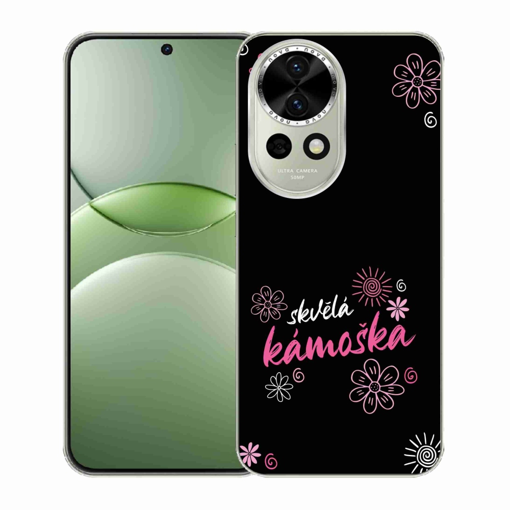 Gelový kryt mmCase na Huawei Nova 13 5G - skvělá kámoška černé pozadí