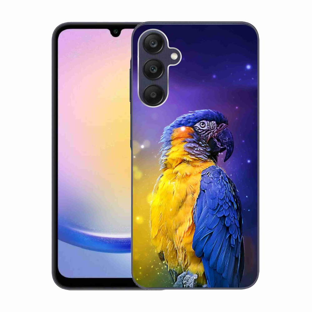 Gelový obal mmCase na Samsung Galaxy A25 5G - papoušek ara 1