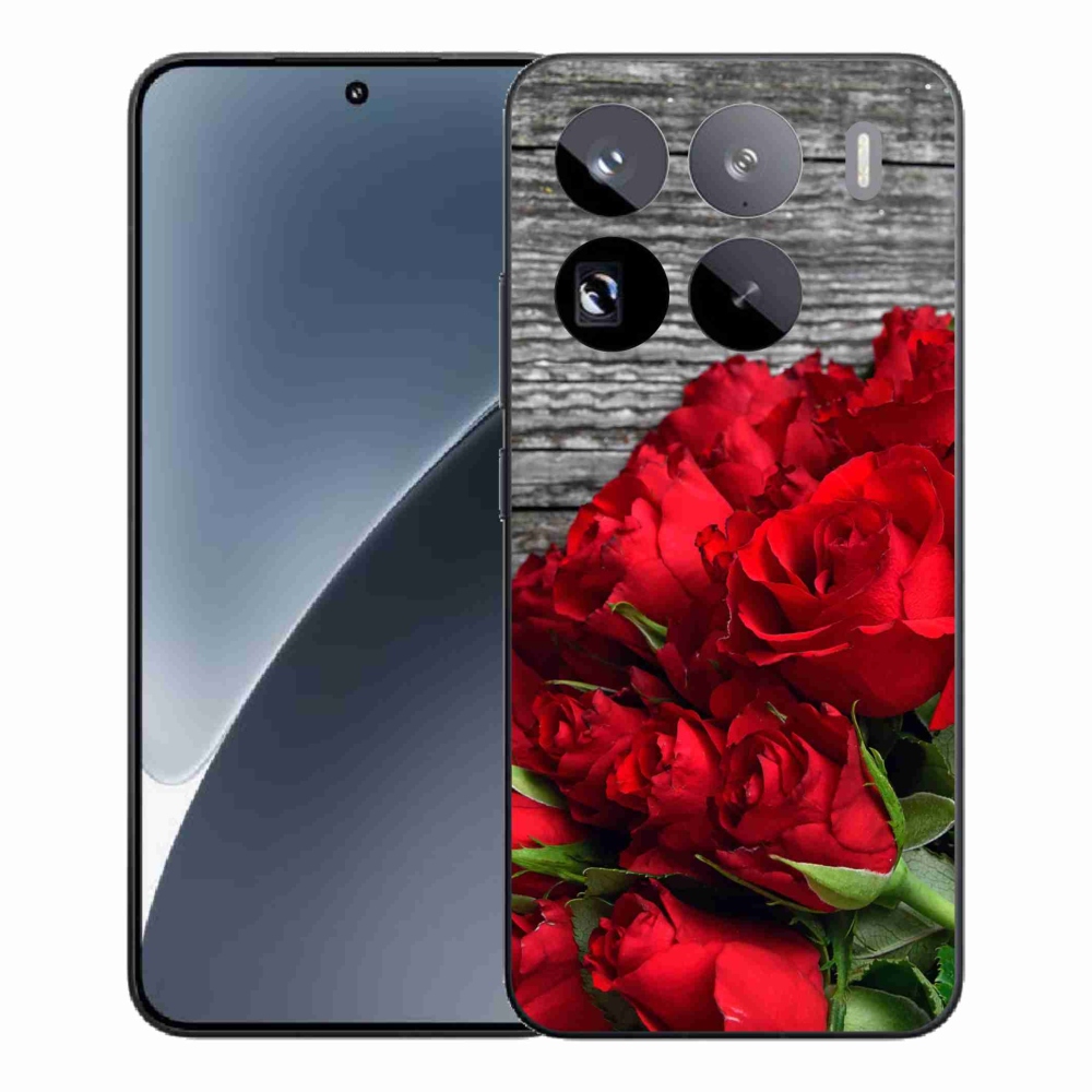 Gelový kryt mmCase na Xiaomi 15 Pro - červené růže