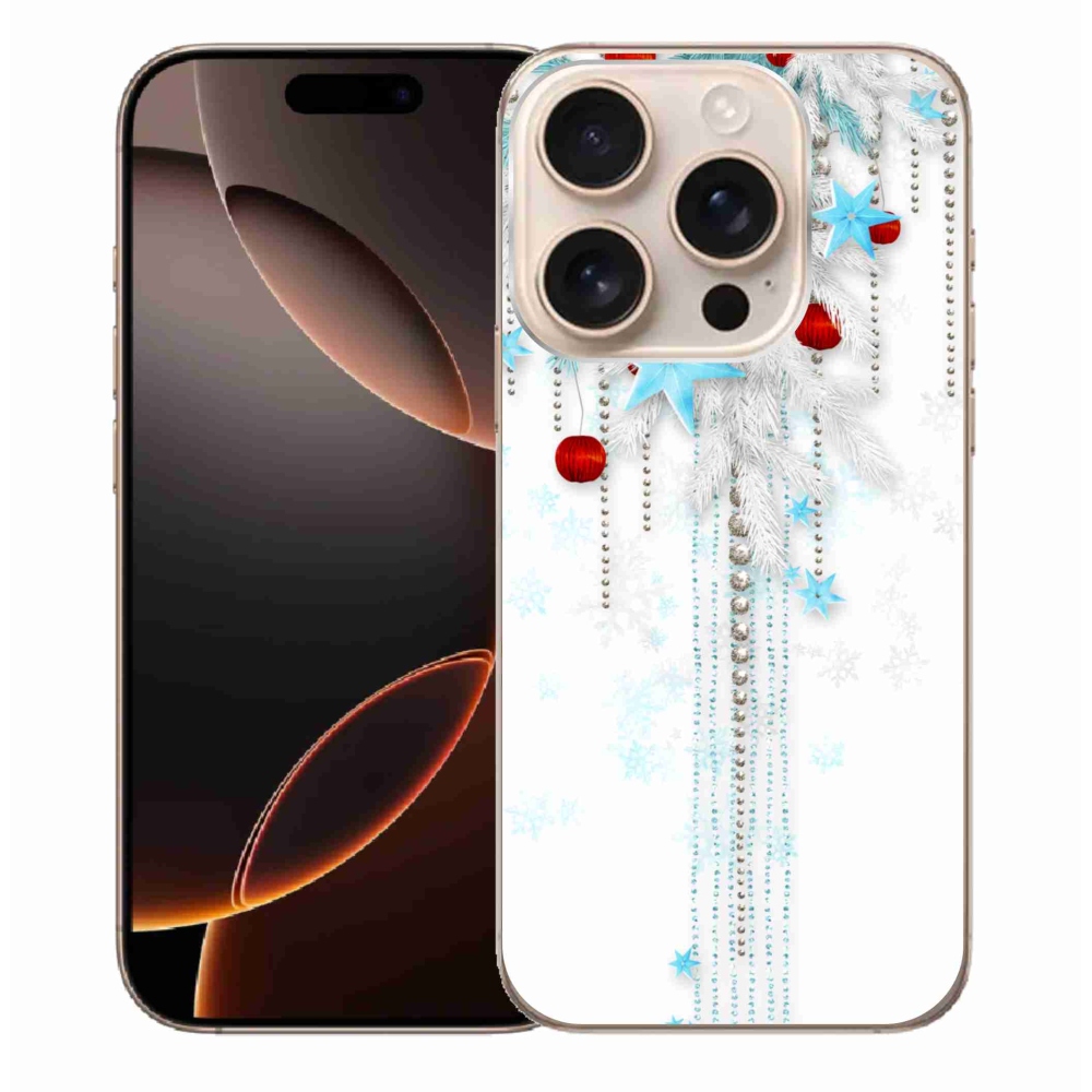 Gelový kryt mmCase na iPhone 16 Pro Max - vánoční ozdoby