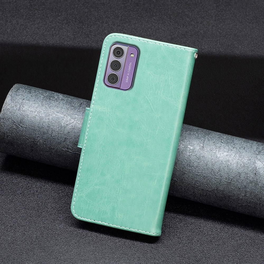 Butterfly knížkové pouzdro na Nokia G42 - modrozelené