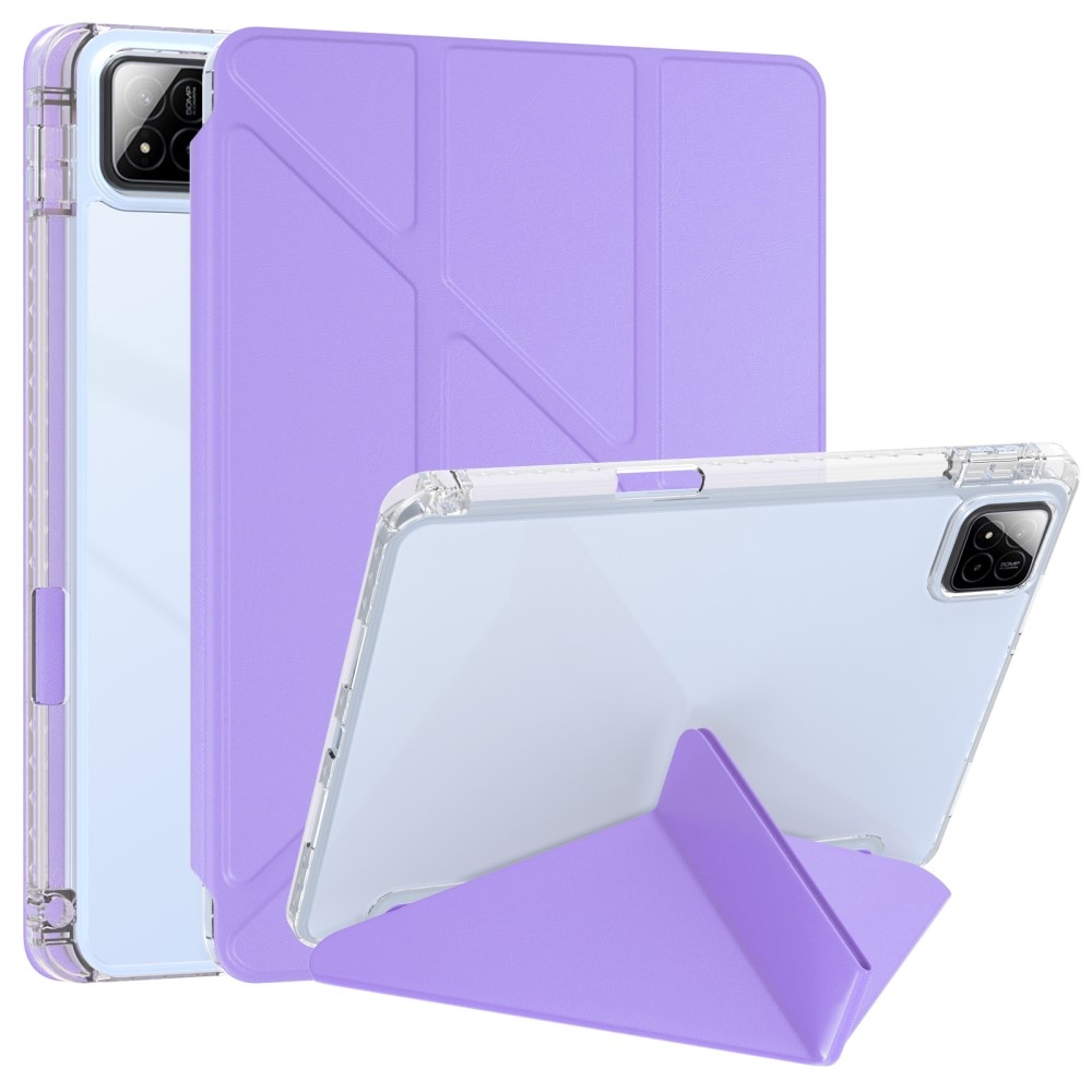 Origami chytré polohovací pouzdro na tablet Xiaomi Pad 7/7 Pro - světlefialové
