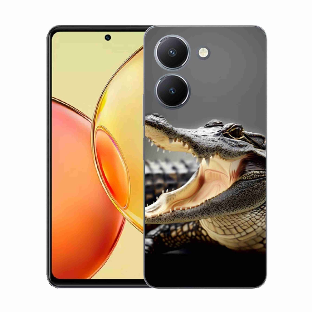 Gelový kryt mmCase na Vivo Y36 - krokodýl