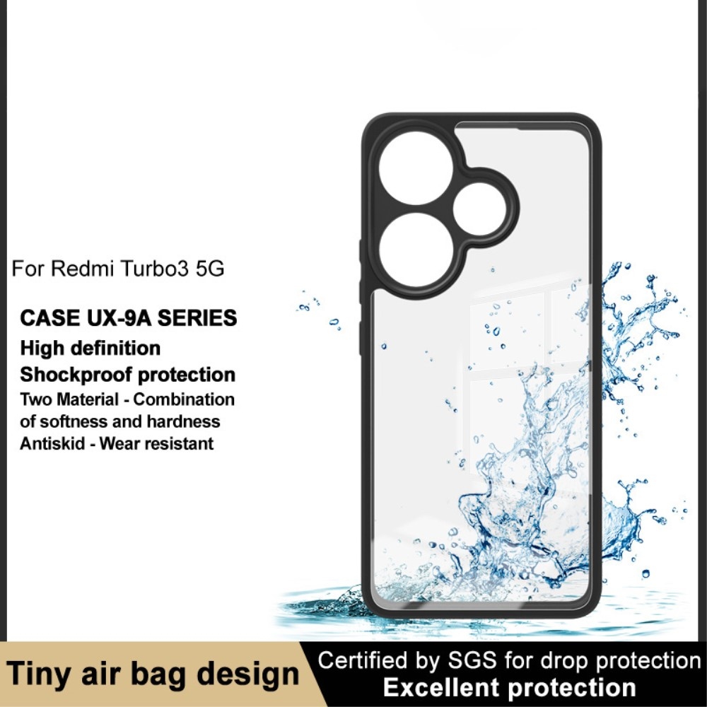 IMK gelový obal s pevnými zády na Xiaomi Poco F6 - černý