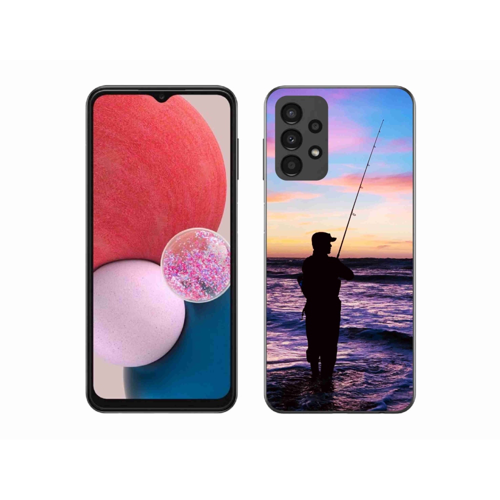 Gelový kryt mmCase na Samsung Galaxy A13 4G - rybaření 1