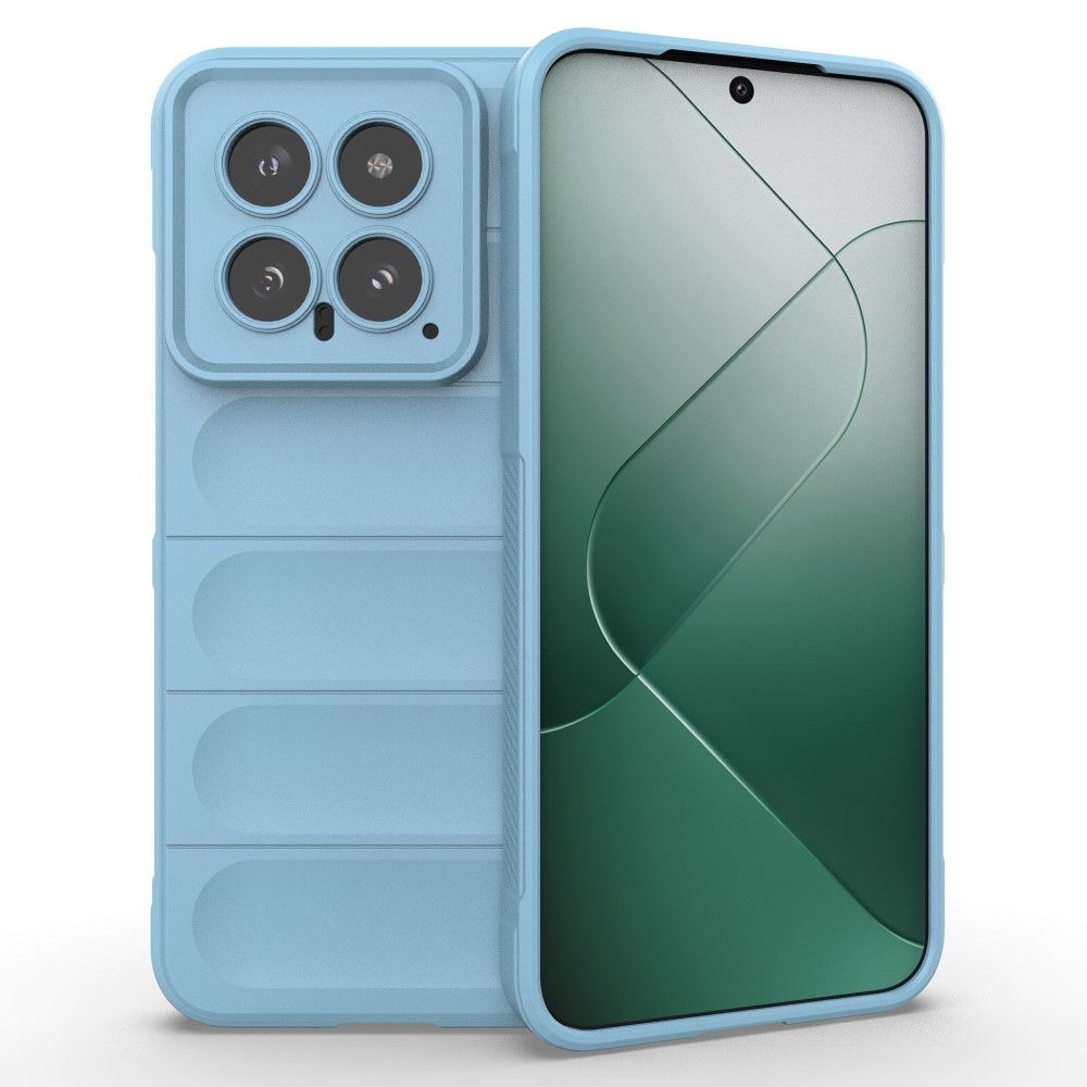 Rugg odolný gelový obal na Xiaomi 14 - světlemodrý