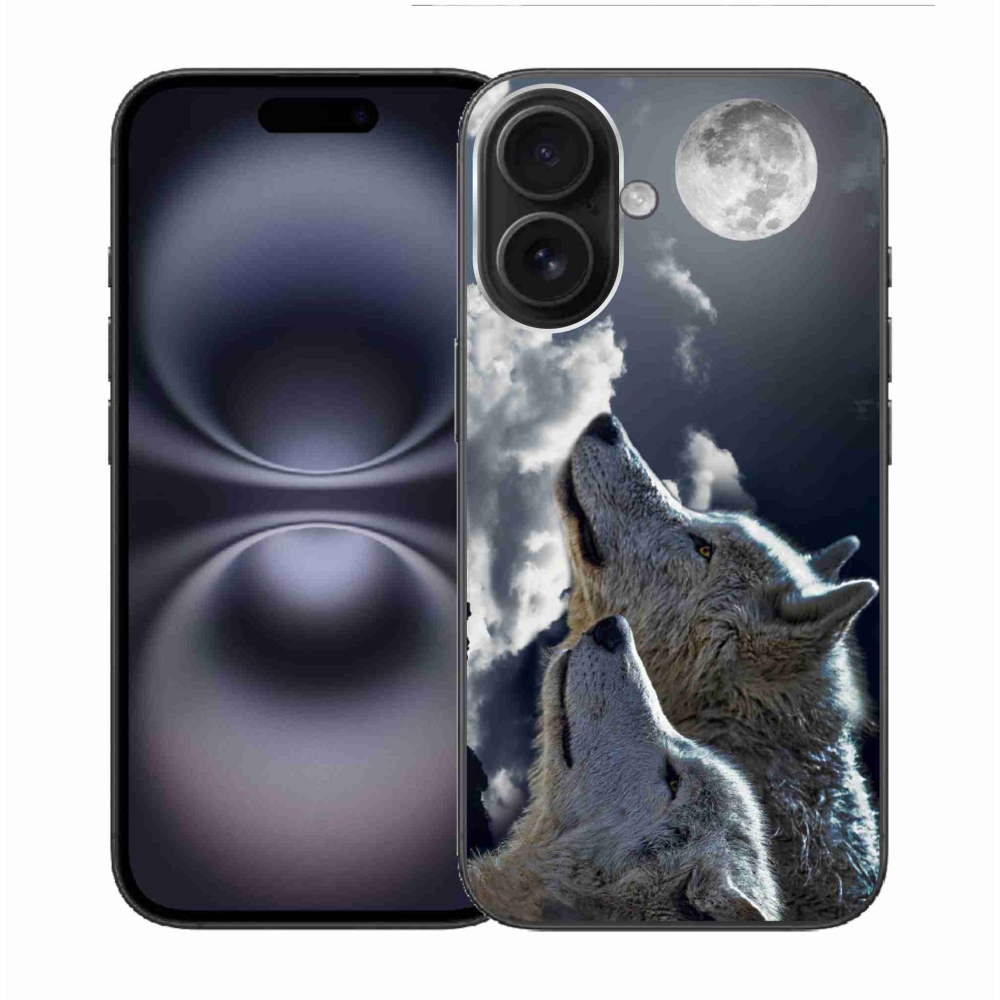 Gelový kryt mmCase na iPhone 16 - vlci