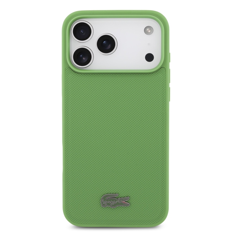 Lacoste Iconic Petit Pique MagSafe Zadní Kryt + Peněženka pro iPhone 17 Pro Max Green
