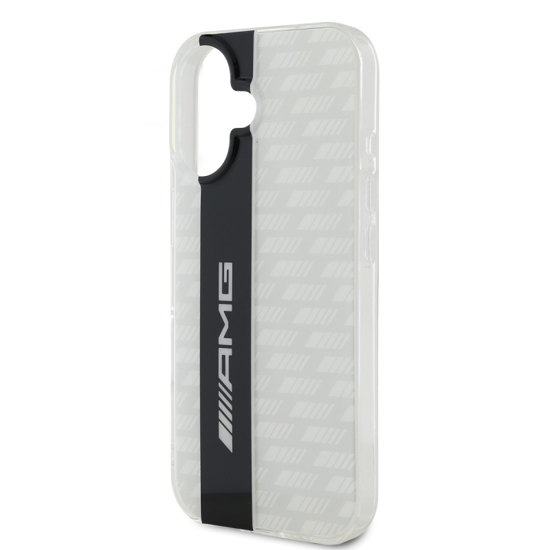 AMG Carbon Pattern Zadní Kryt pro iPhone 16 White