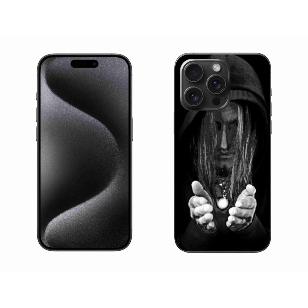 Gelový kryt mmCase na iPhone 15 Pro Max - tajemná osoba
