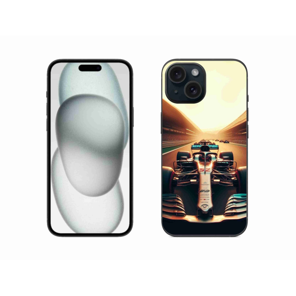 Gelový kryt mmCase na iPhone 15 - formule 1