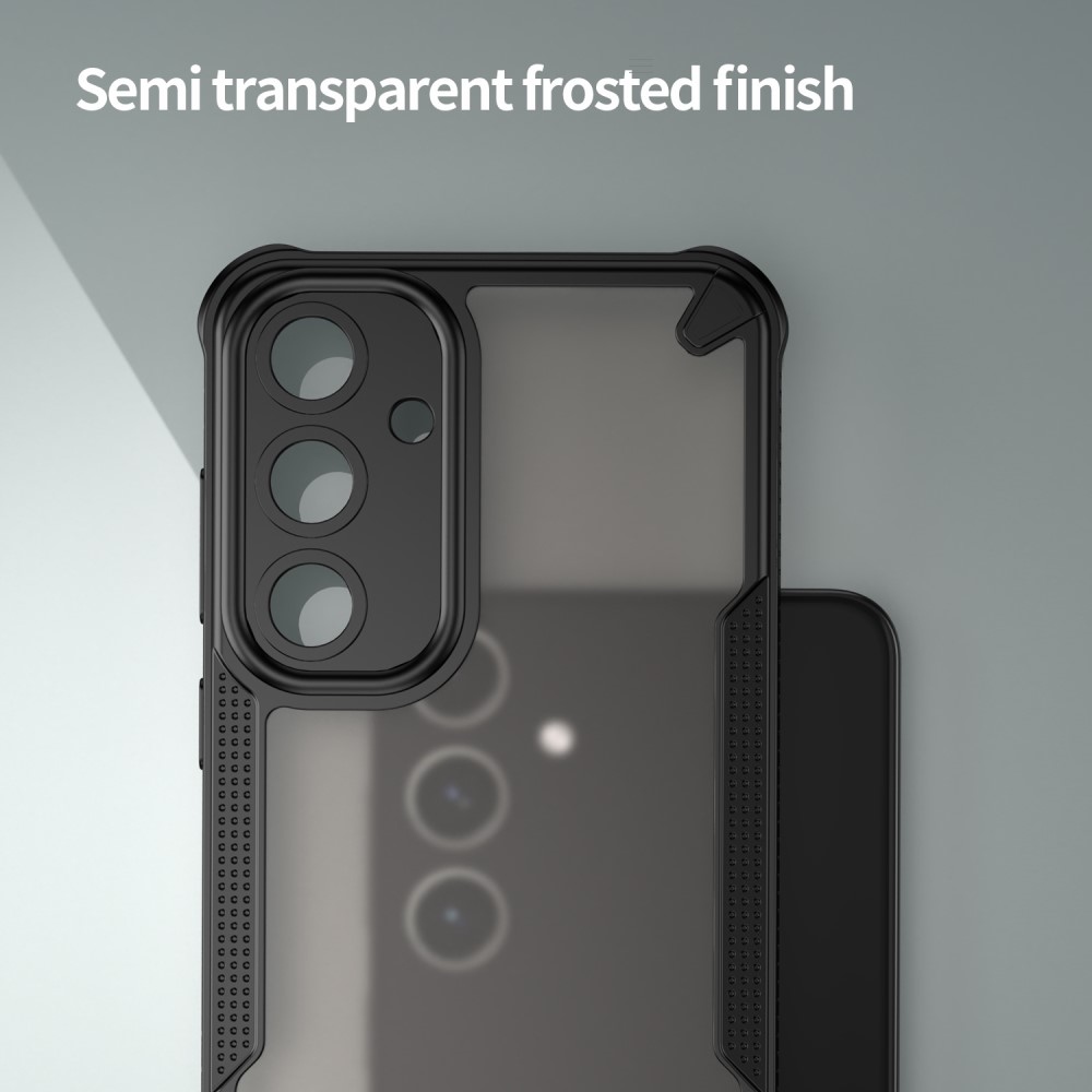 Frosted odolný kryt na Samsung Galaxy S25+ - černý