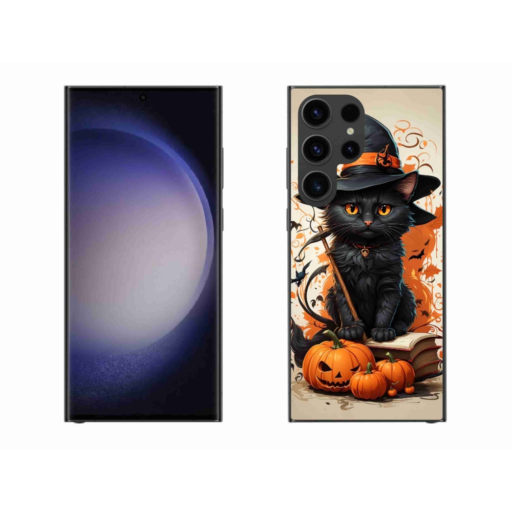 Gelový kryt mmCase na Samsung Galaxy S23 Ultra 5G - kocour čaroděj