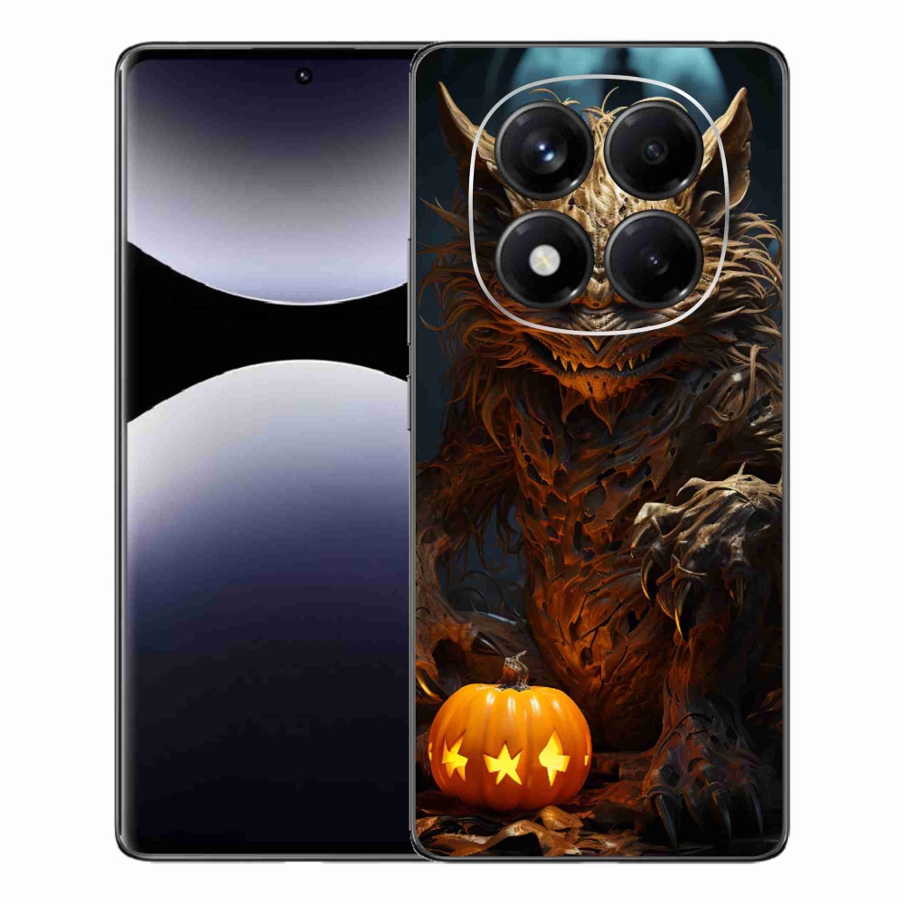 Gelový kryt mmCase na Xiaomi Redmi Note 14 Pro - halloweenská příšera
