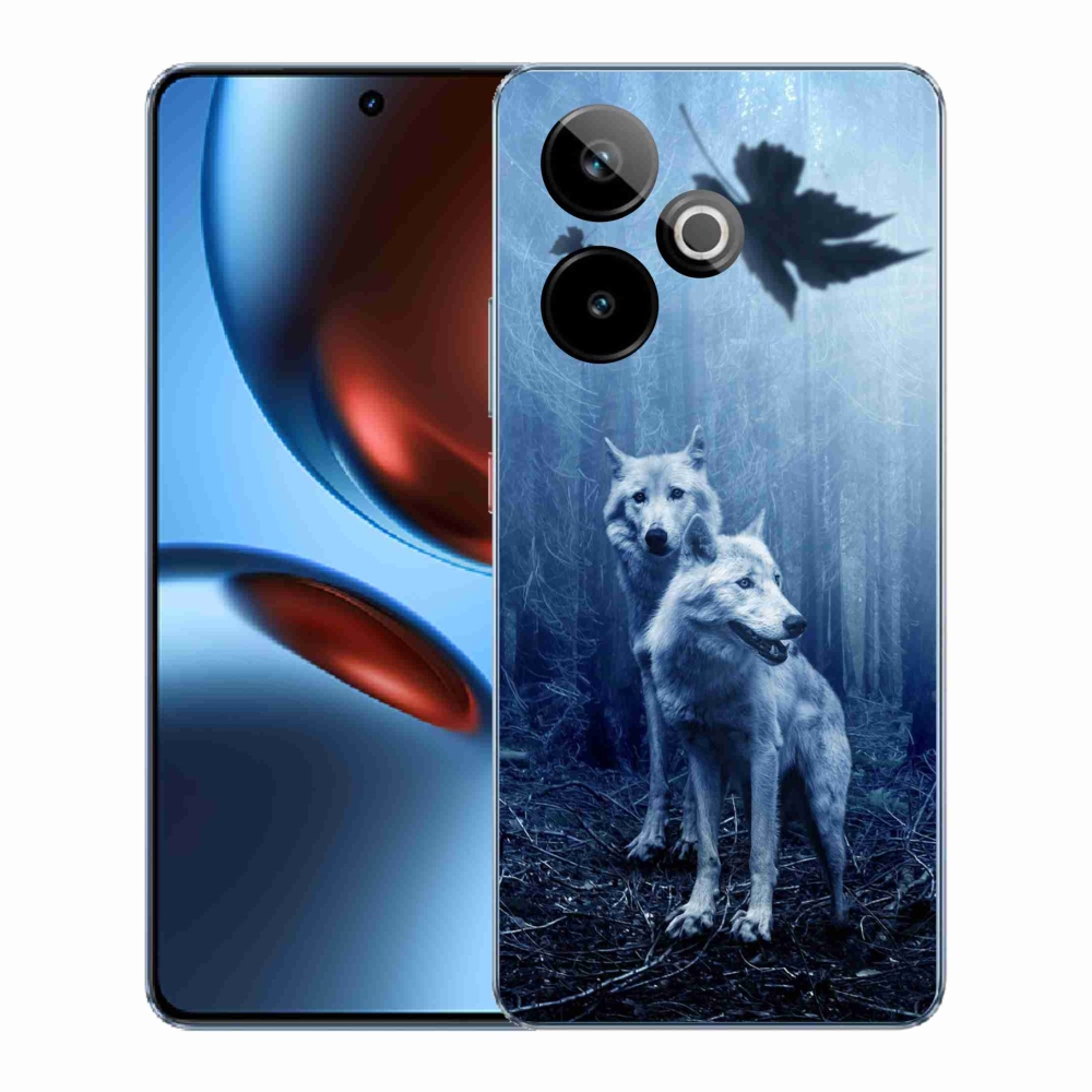 Gelový kryt mmCase na Realme GT 7 5G/GT 7T 5G - vlci v lese