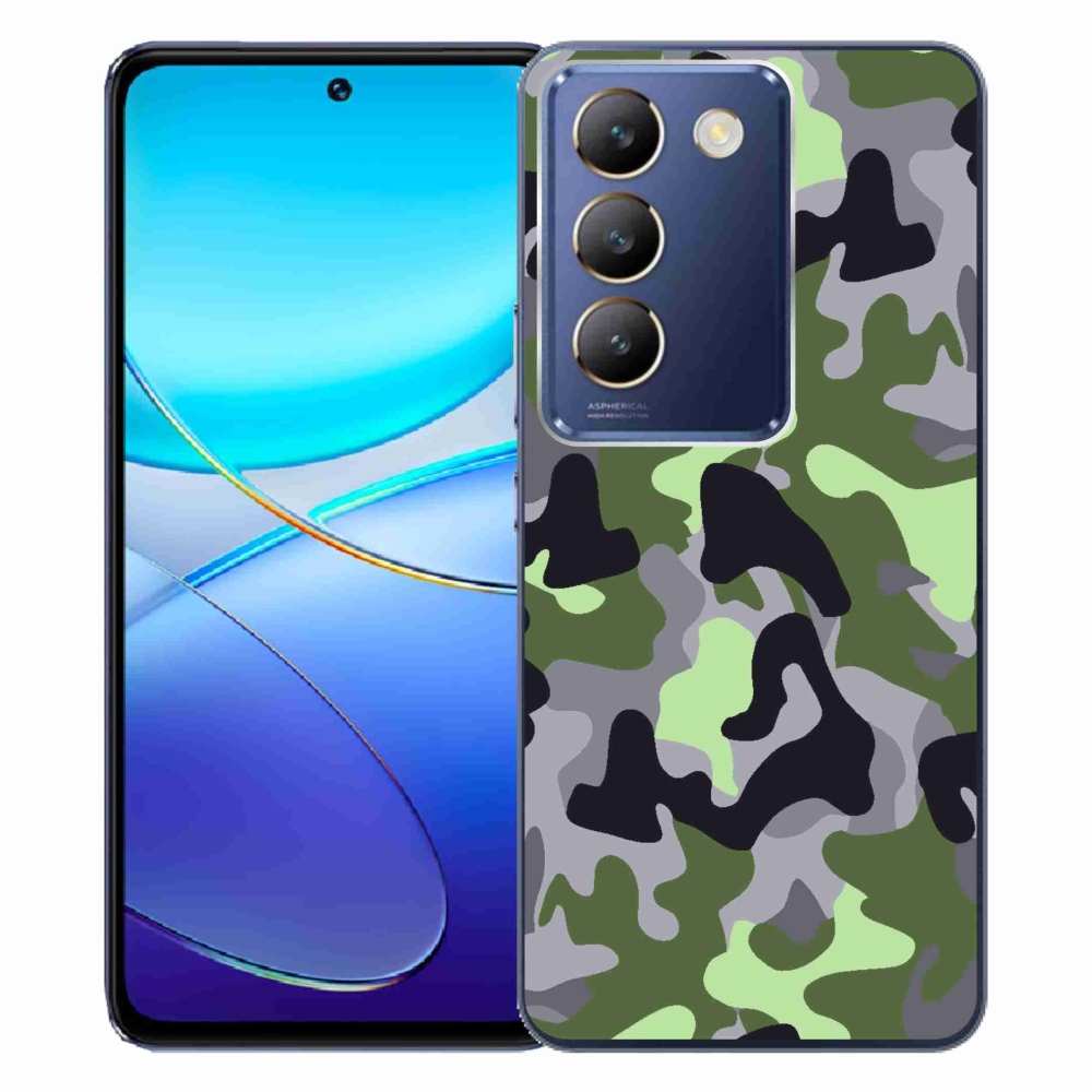 Gelový kryt mmCase na Vivo V40 SE 4G/5G - maskáčový vzor 7