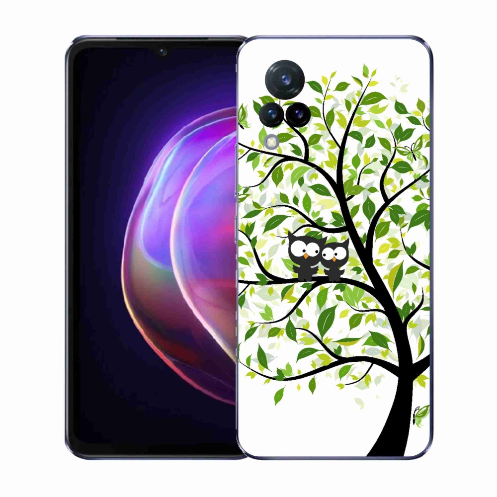 Gelový kryt mmCase na Vivo V21 4G/5G - sovičky na stromě