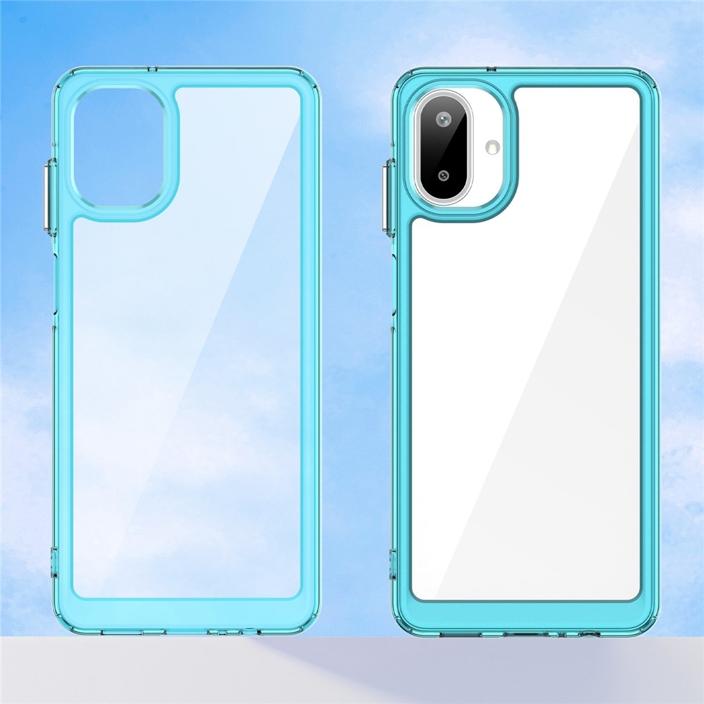 Gelový obal s pevnými zády na Samsung Galaxy A07 4G - světlemodrý