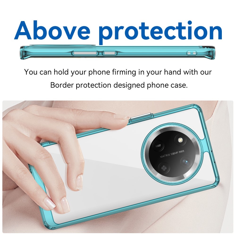 Gelový obal s pevnými zády na Honor Magic 7 Lite 5G - světlemodrý