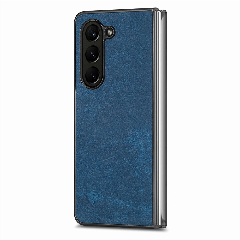 Vintage plastové pouzdro na Samsung Galaxy Z Fold5 5G - modré
