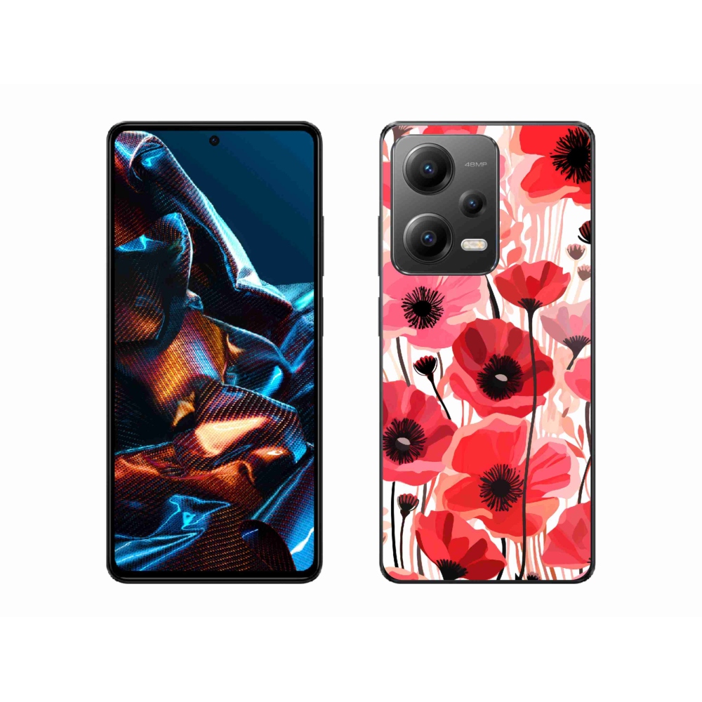 Gelový kryt mmCase na Xiaomi Redmi Note 12 Pro 5G - vlčí mák 1