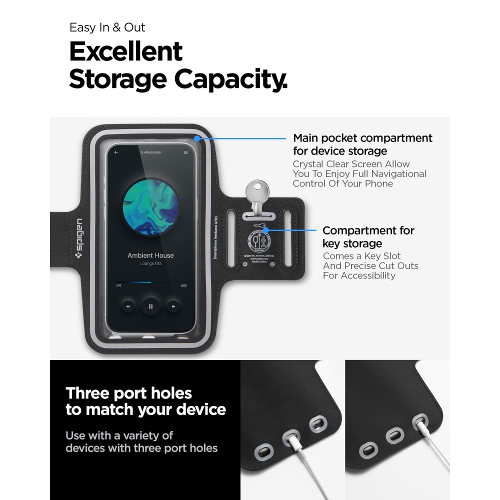 Spigen A703 Dynamic Shield sportovní pouzdro na paži