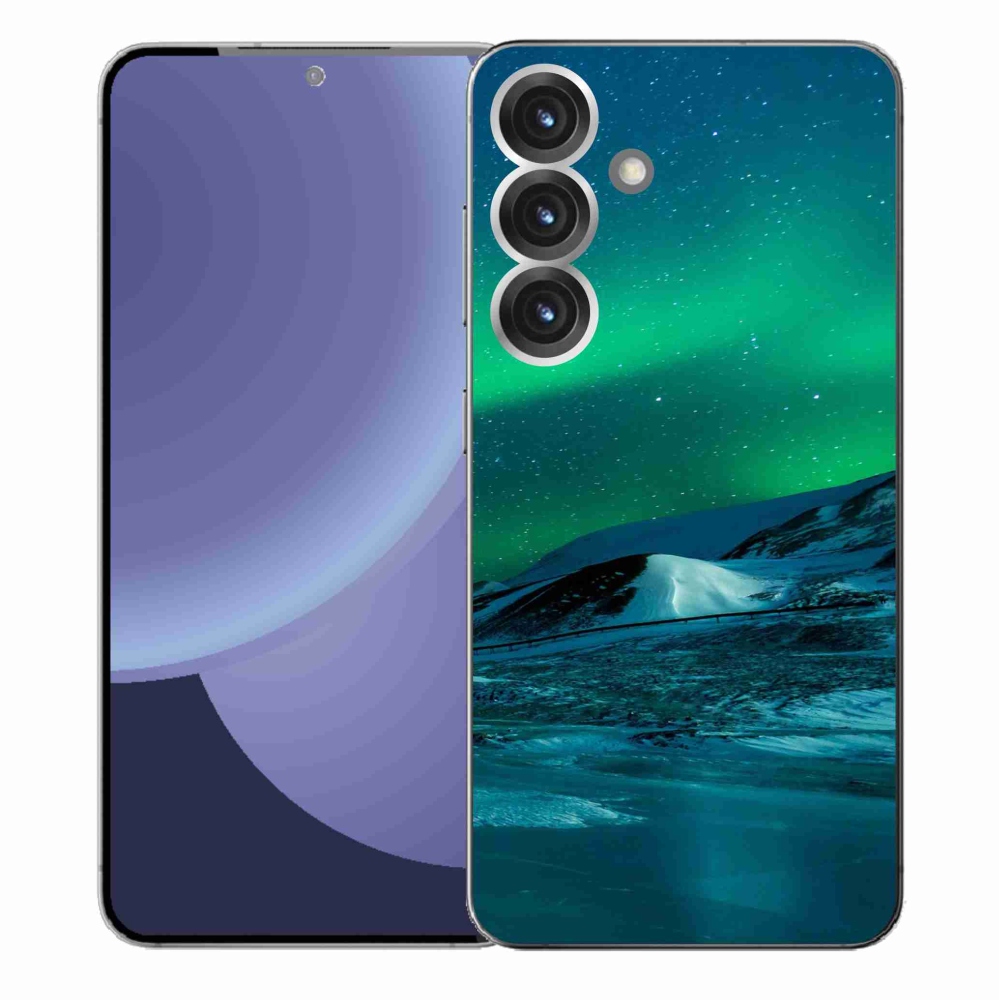 Gelový kryt mmCase na Samsung Galaxy S25+ - polární záře