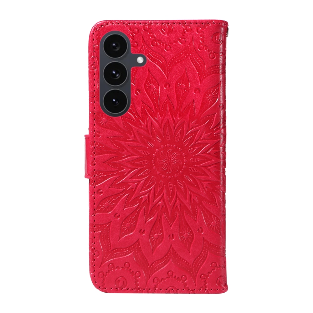 Sunflower knížkové pouzdro na Samsung Galaxy S25 FE - červené