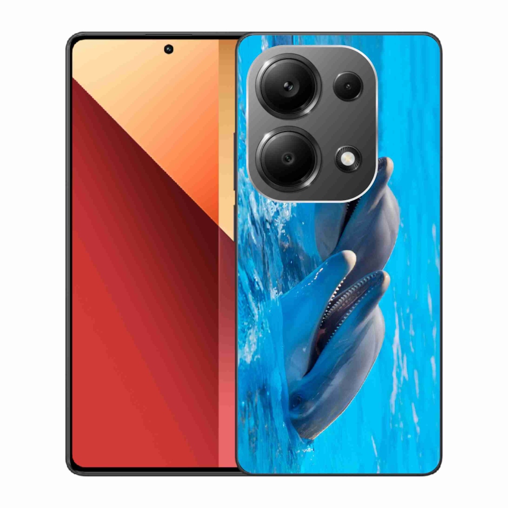 Gelový kryt mmCase na Xiaomi Redmi Note 13 Pro 4G/Poco M6 Pro - delfíni
