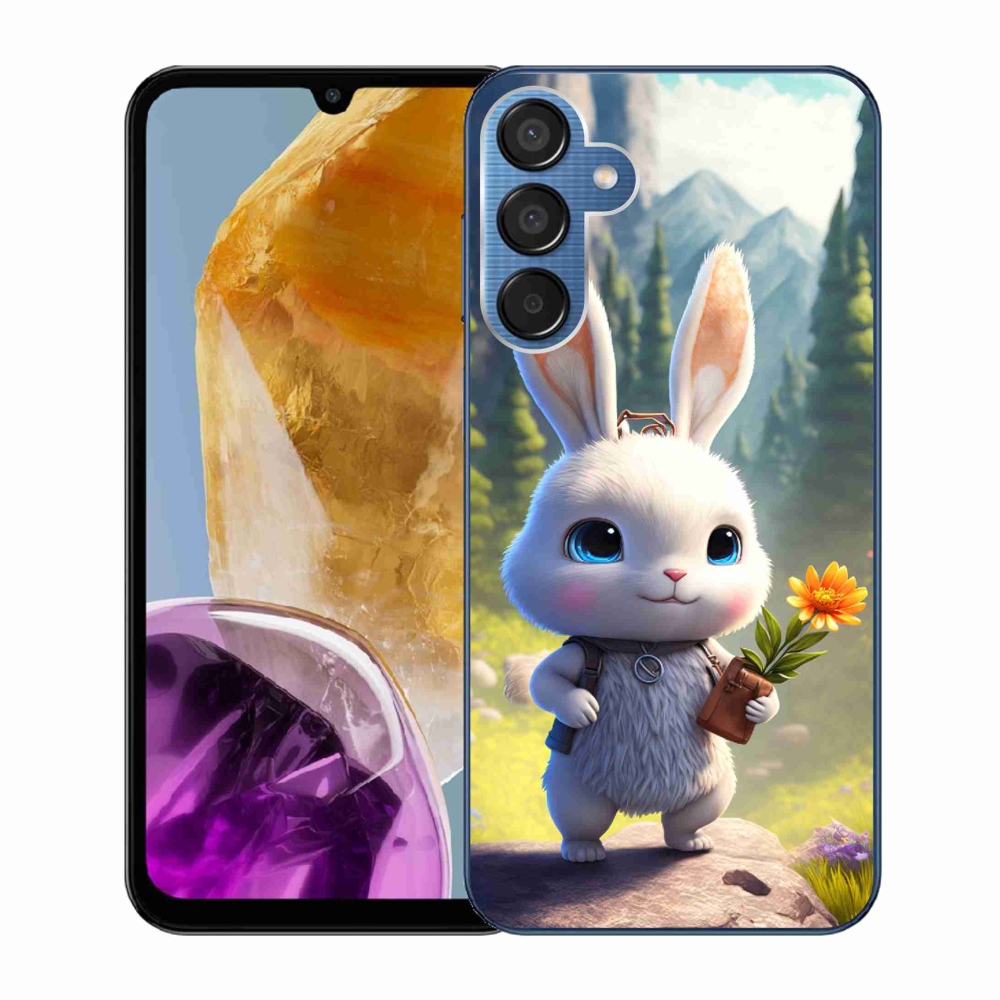 Gelový kryt mmCase na Samsung Galaxy M15 5G - roztomilý králíček