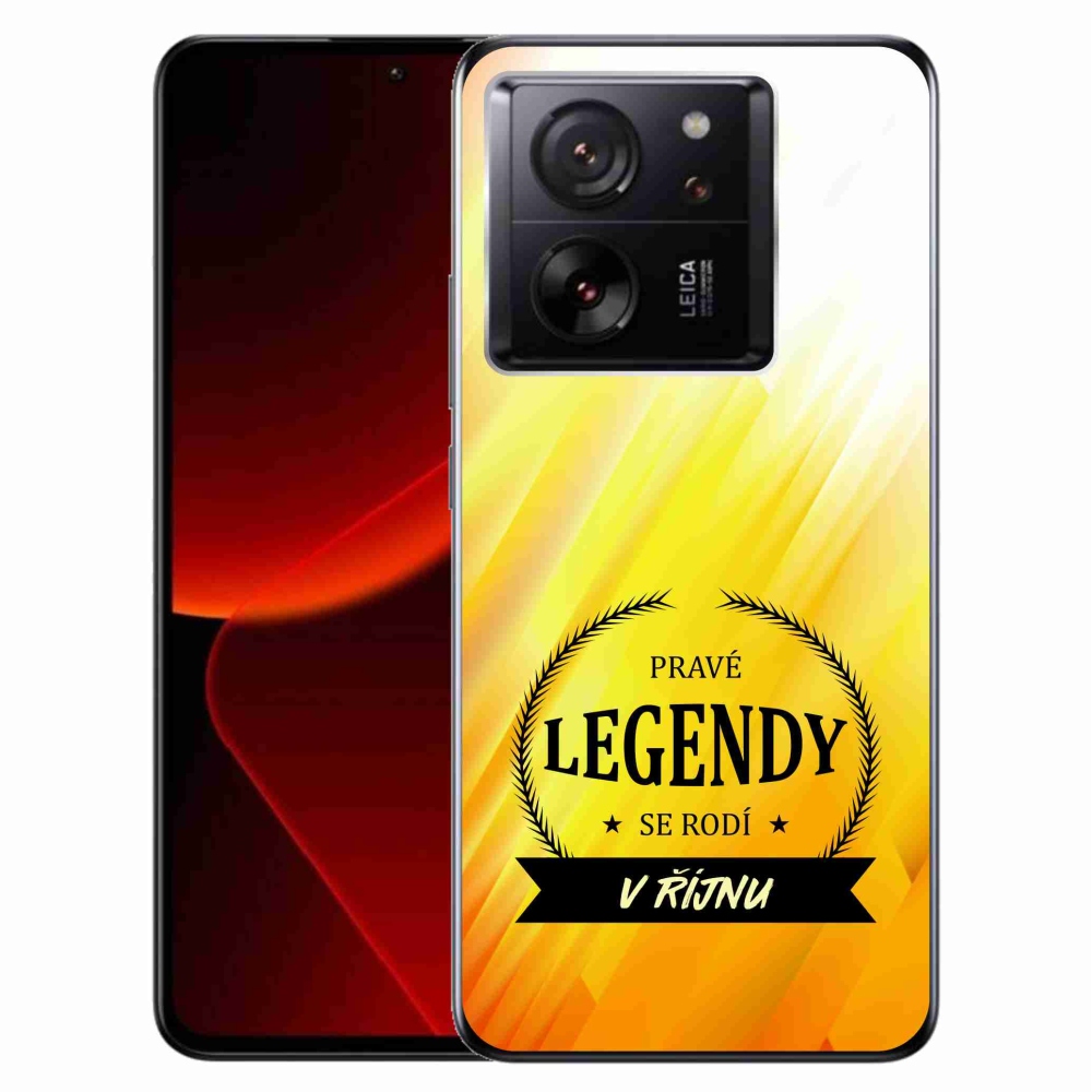 Gelový kryt mmCase na Xiaomi 13T/13T Pro - legendy v říjnu žluté pozadí