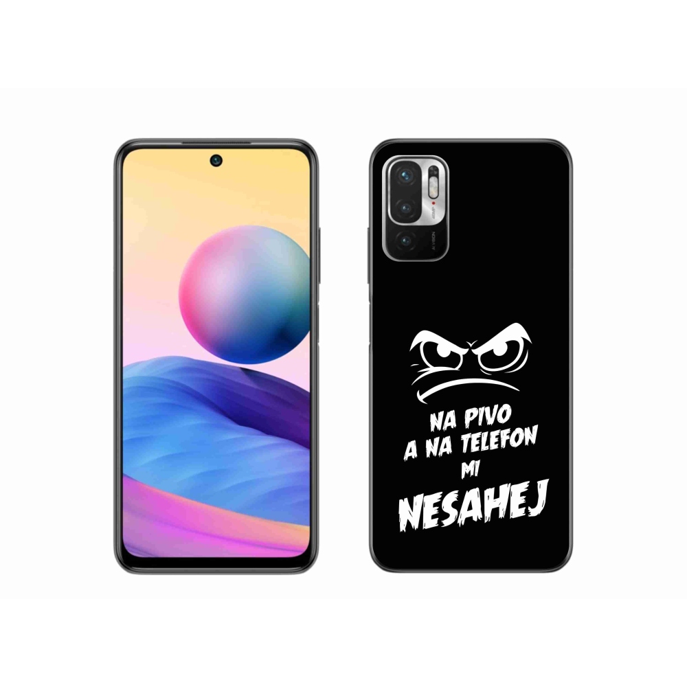 Gelový kryt mmCase na Xiaomi Poco M3 Pro/5G - pivní motiv 2 černé pozadí