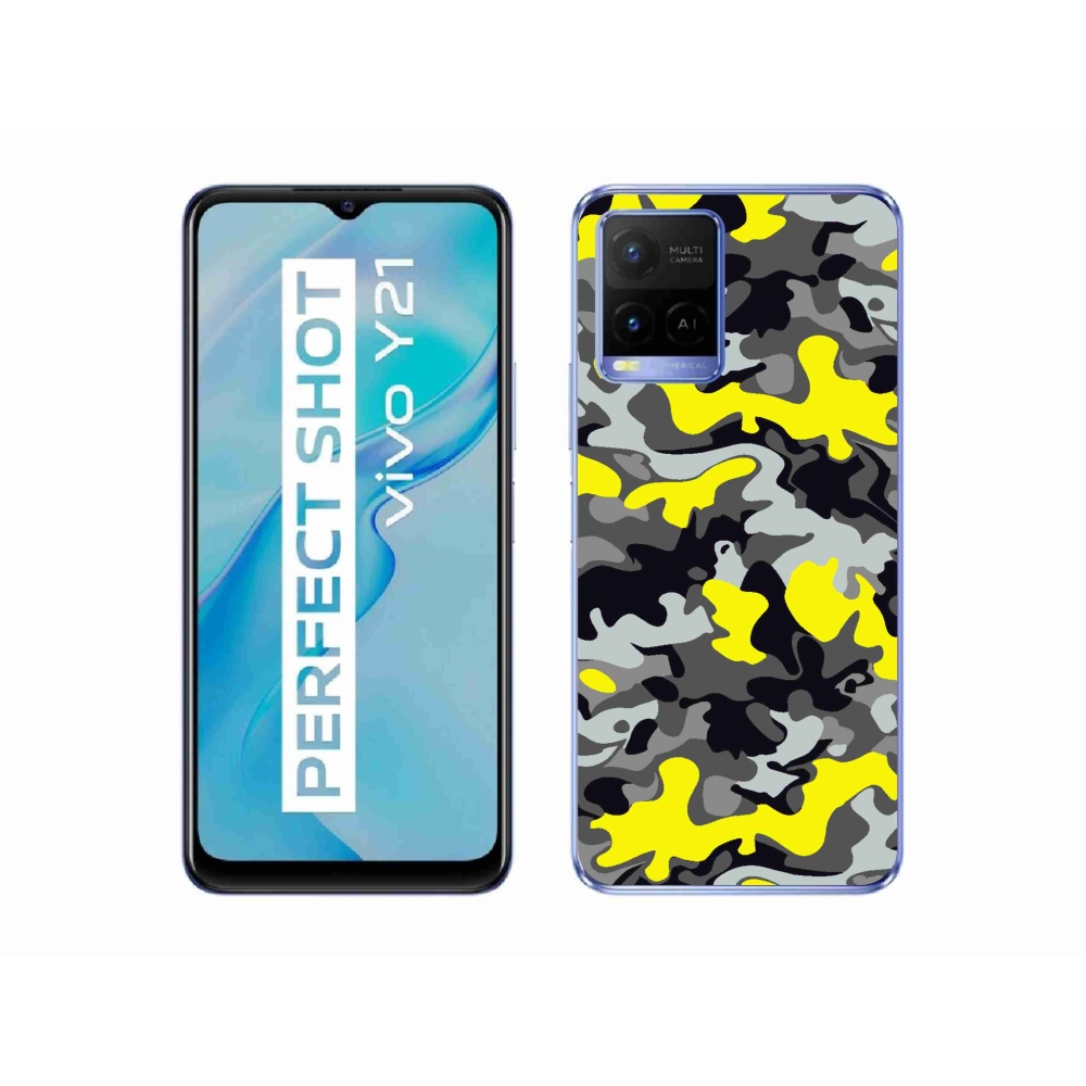 Gelový kryt mmCase na Vivo Y21/Y21s/Y33s - maskáčový vzor 6