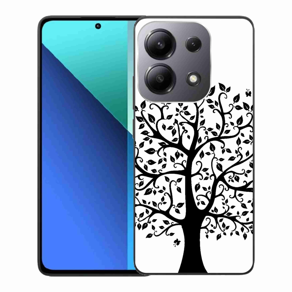 Gelový kryt mmCase na Xiaomi Redmi Note 13 - černobílý strom
