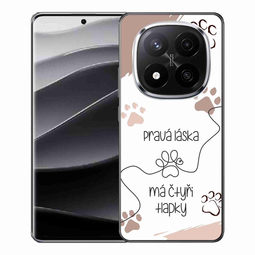 Gelový kryt mmCase na Xiaomi Redmi Note 14 Pro+ 5G - psí motiv 1 bílé pozadí