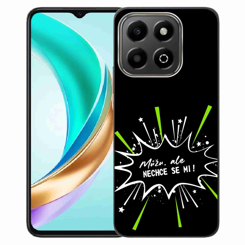 Gelový kryt mmCase na Honor X6b - vtipný text 11 černé pozadí