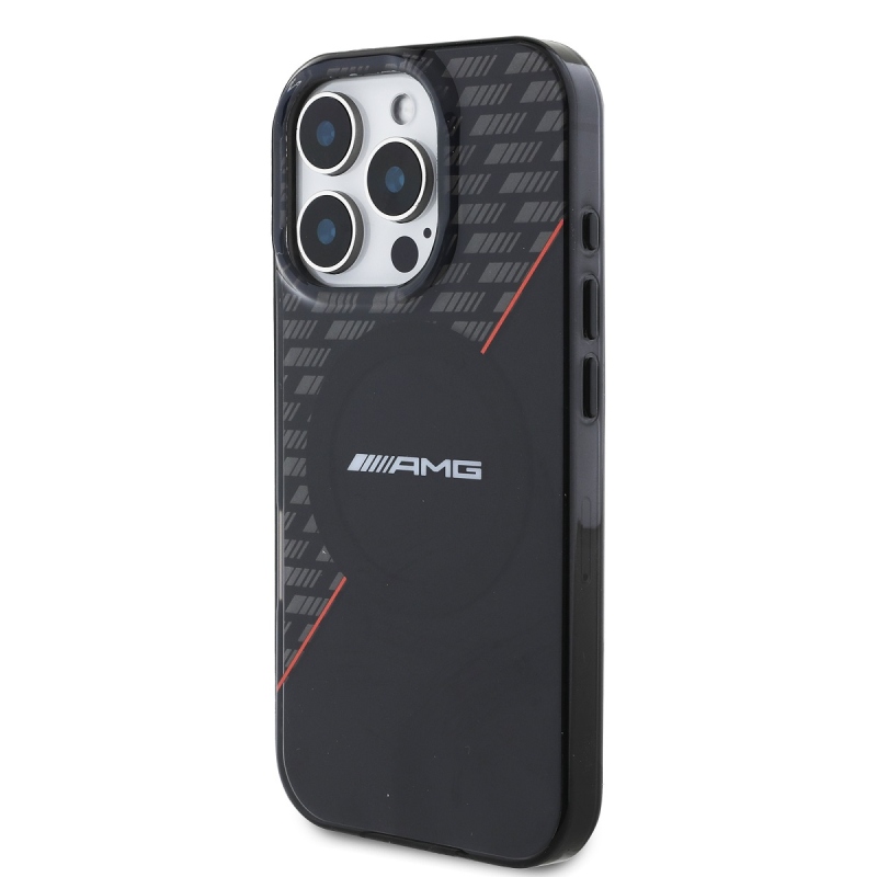 AMG Rhombs MagSafe Zadní Kryt pro iPhone 16 Pro Black/Red