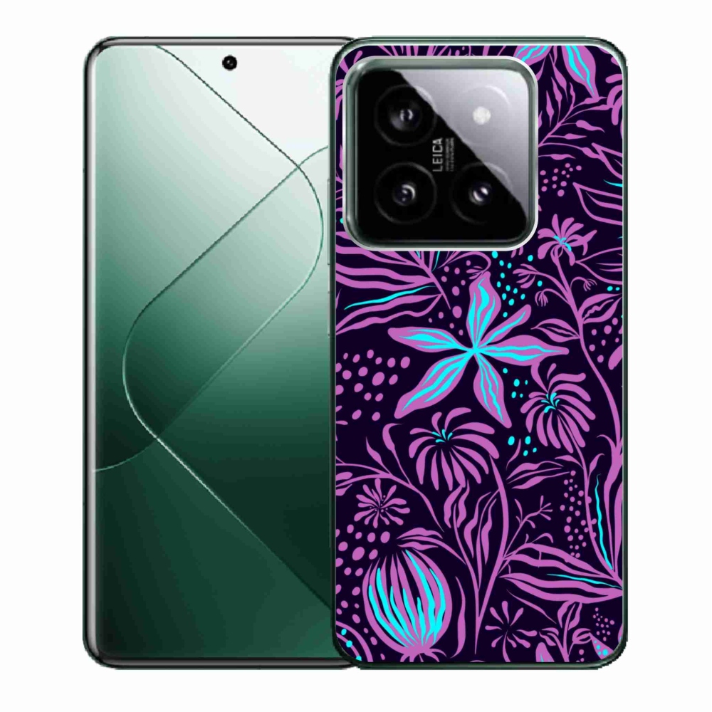 Gelový kryt mmCase na Xiaomi 14 - květiny 2