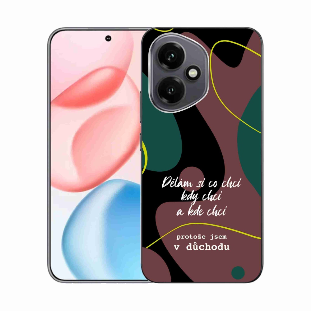 Gelový kryt mmCase na Honor 400 - vtipný text 10 černé pozadí