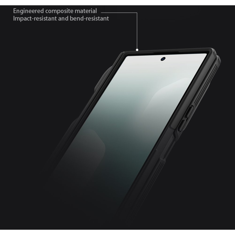 Nillkin CamShield Prop Pen Slot (Transparent Lens) Zadní Kryt pro Samsung Galaxy Z Fold 7 Black